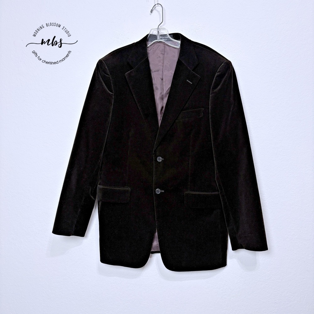 John W. Nordstrom Loro Piana TNG Sport Coat Corduroy Blazer Dark‎ Brown Men 40R